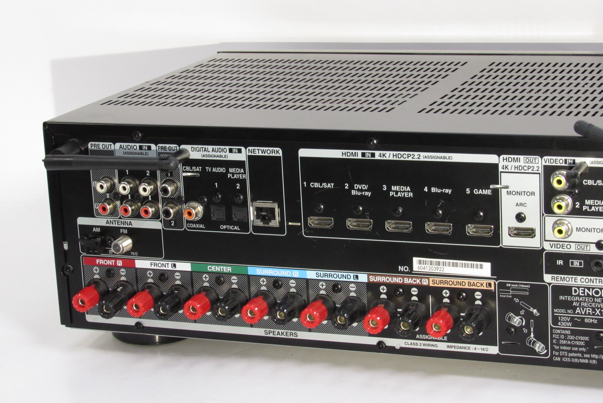 Denon AVR-X1300W 7.2-Ch Network AV Receiver See Description