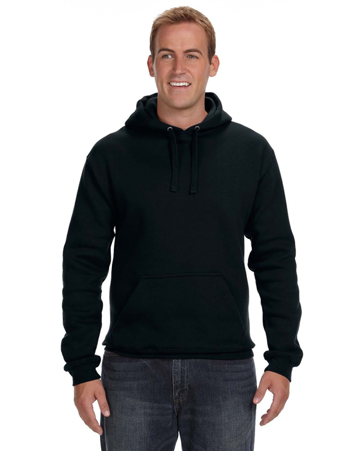 J. America 8824 - Premium Hooded Sweatshirt - Black | Wordans USA