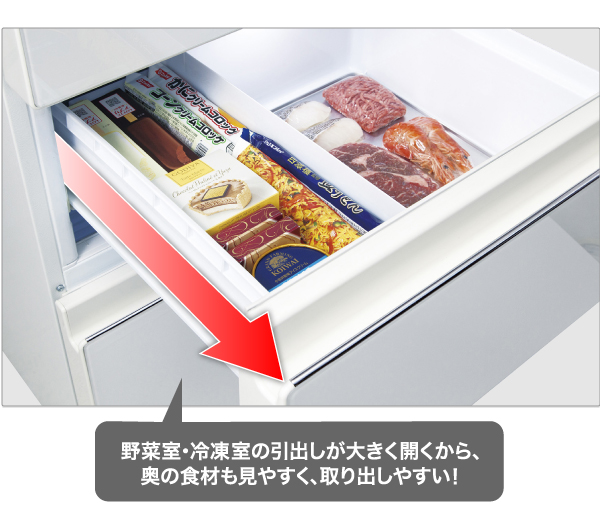 AQR-VZ43P | 容積：430L | Delie series（デリエシリーズ） | 冷蔵庫