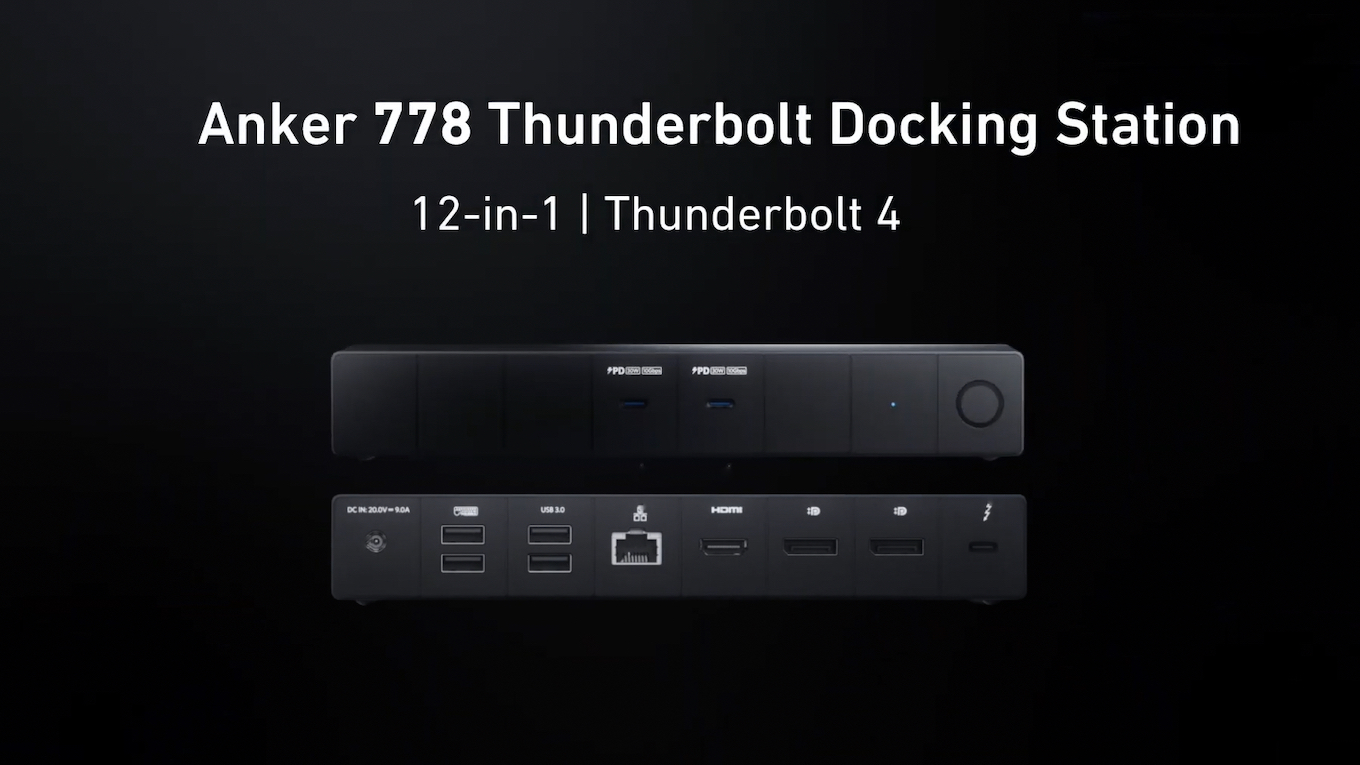 Anker Japan、Thunderbolt 4対応の12-in-1「Anker 778 Thunderbolt