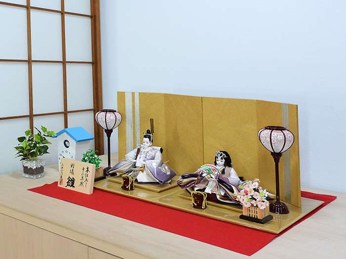 ワンランク上のプリンセス雛人形 ティアラにマツゲの刺繍仕立て さくや