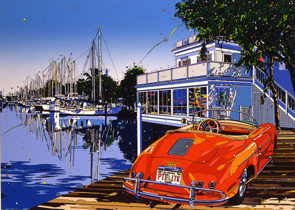 ラブ ランド マイアミ」鈴木英人 1996年 シルクスクリーン - 鈴木英人