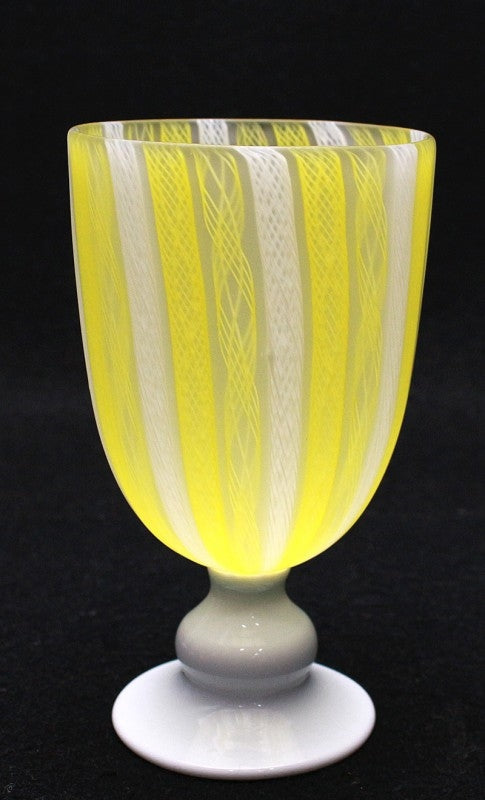 24944 藤田喬平 (手吹ヴェニスワイングラス6客) FUJITA Kyohei