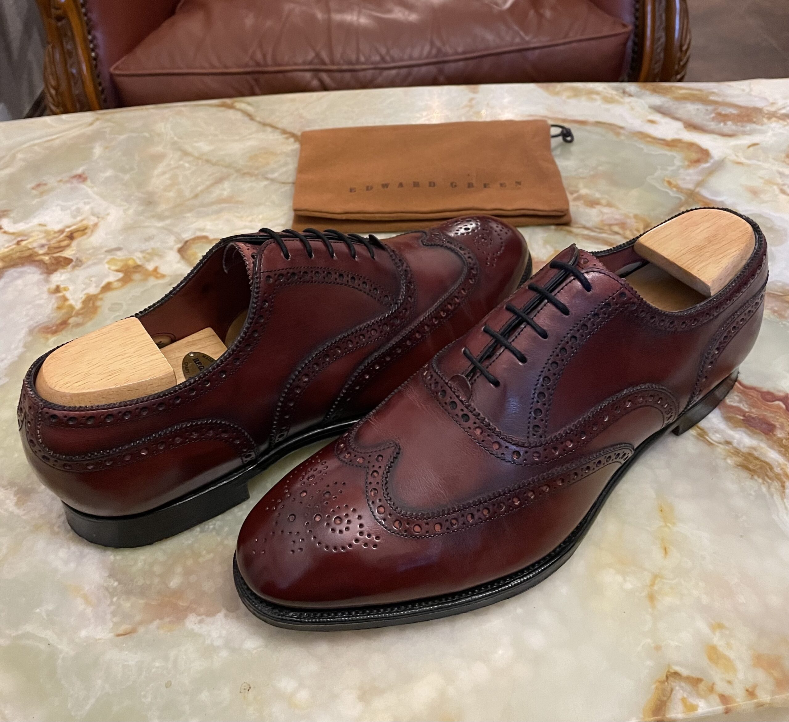 EDWARD GREEN エドワードグリーン】名作フルブローグ内羽根シューズ靴