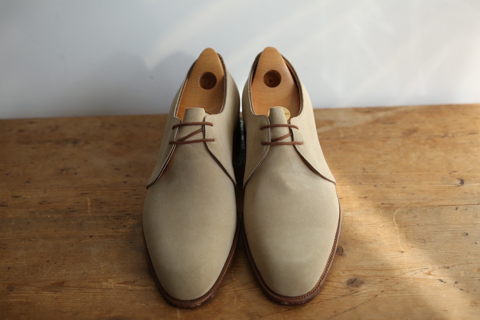 ジョンロブ JOHN LOBB】新品 外羽根 スエード革プレーントゥ 8.5E 8695