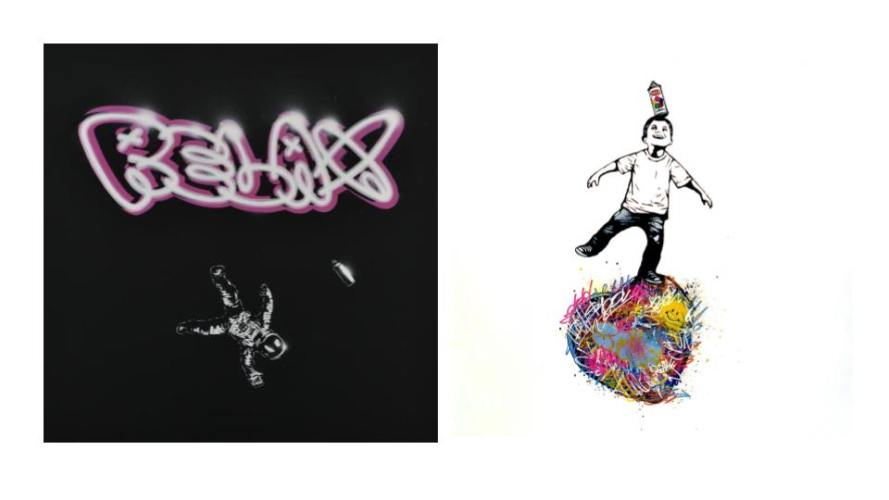 注目のグラフィティアーティスト・HYKRXの個展を銀座Artglorieuxにて