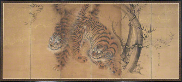 片山楊谷《竹虎図屏風》獣毛の生気──「山下真由美」：アート