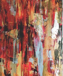 大きなキャンバス 金箔抽象画 Large Canvas- Abstract with Gold