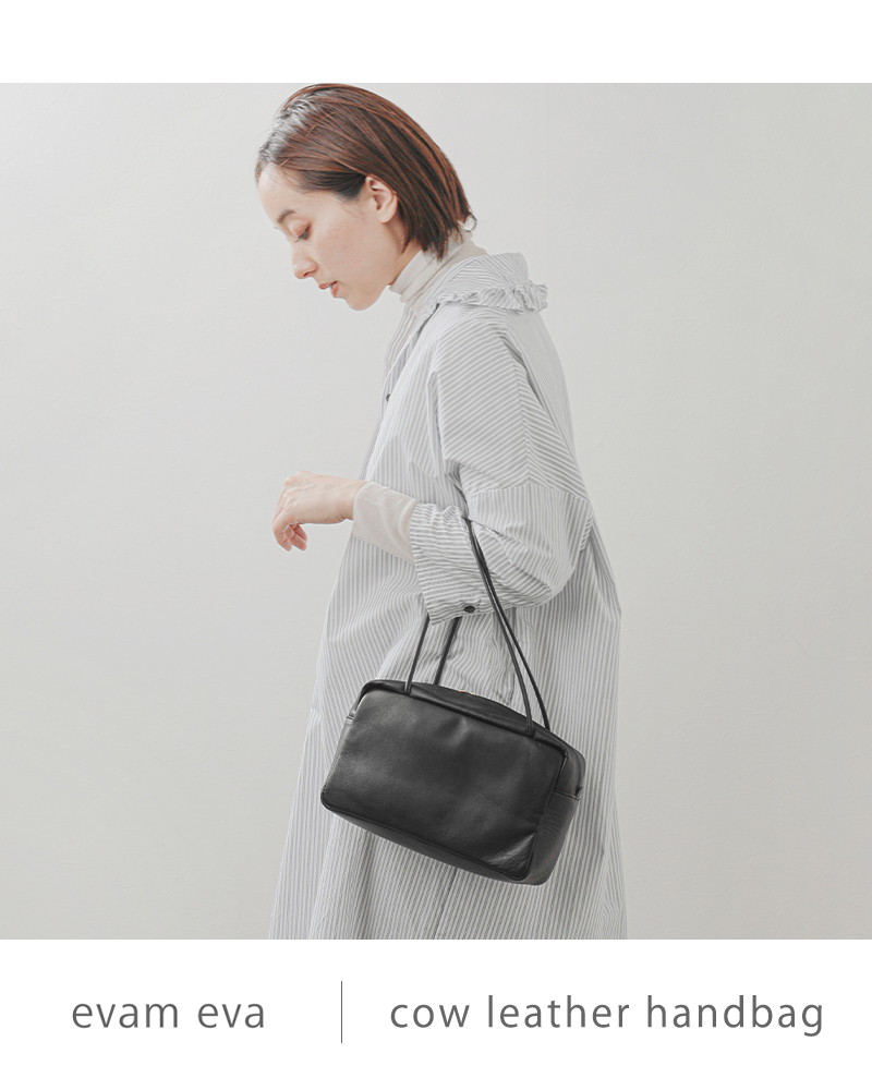 evam eva エヴァムエヴァ カウレザー ハンド バッグ e251z039-mn