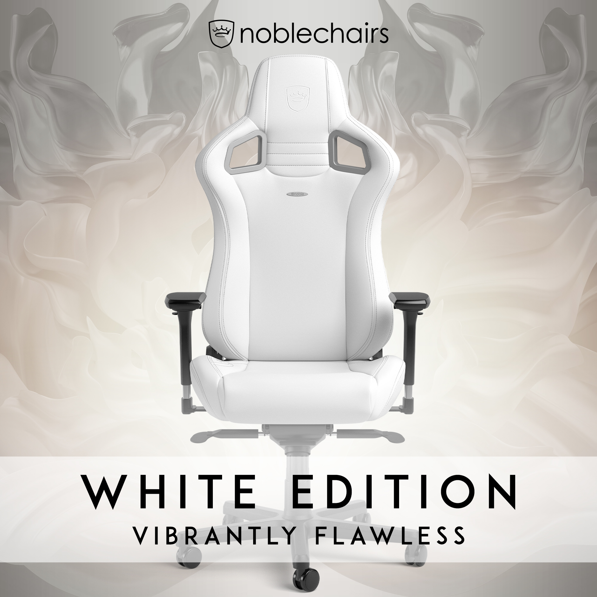noblechairs EPIC - WHITE EDITION - ゲーミングチェア - 株式会社