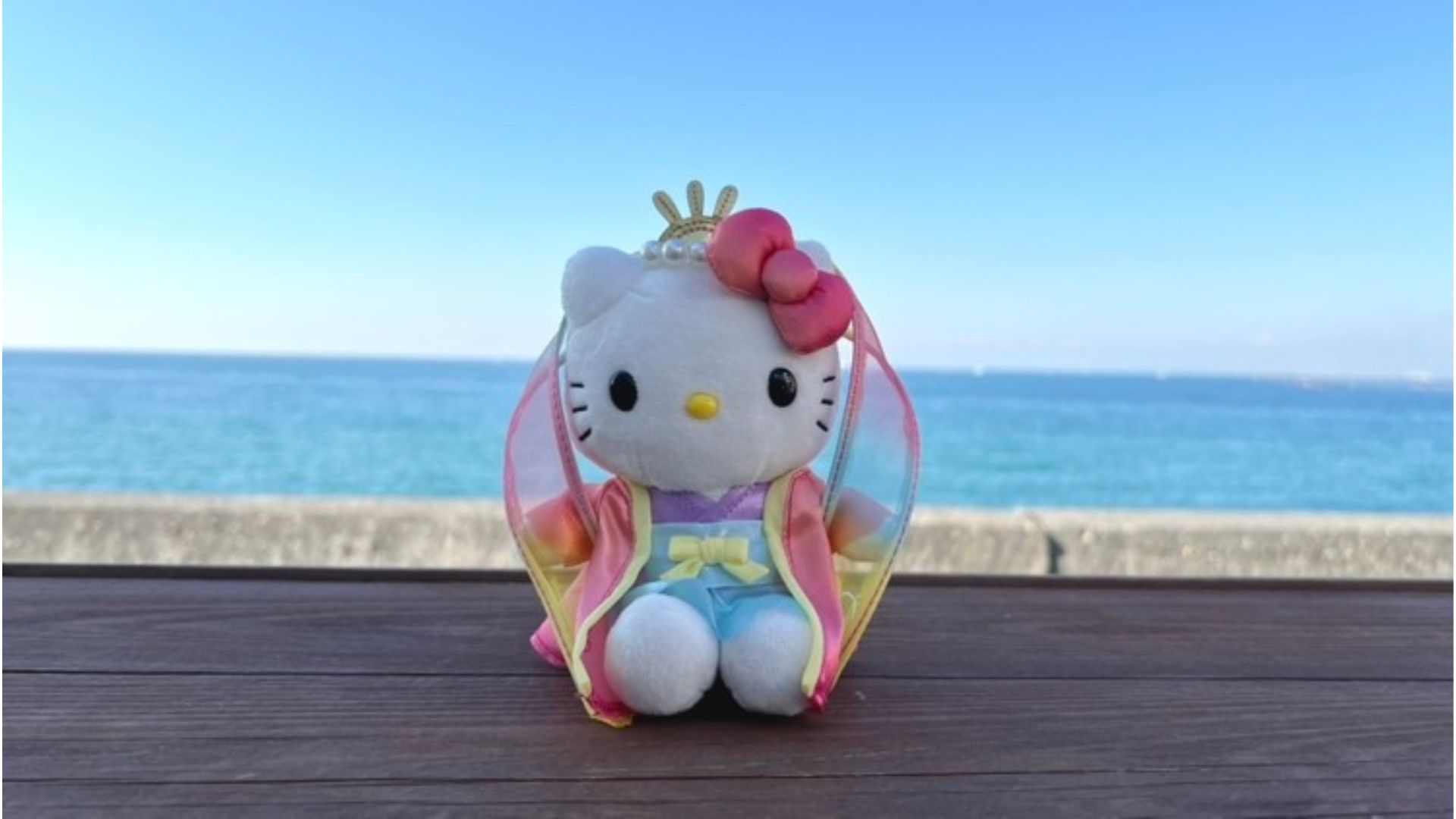 大人気！】ハローキティスマイル限定！乙姫のぬいぐるみキーホルダーが