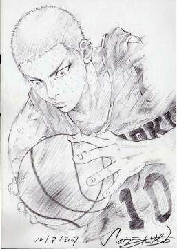 井上雄彦 直筆イラストサイン入り原画 SLUMDANK 桜木花道(サイン、直筆