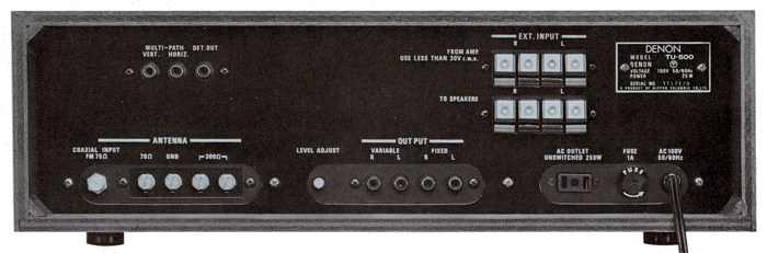 DENON TU-500の仕様 デノン/デンオン