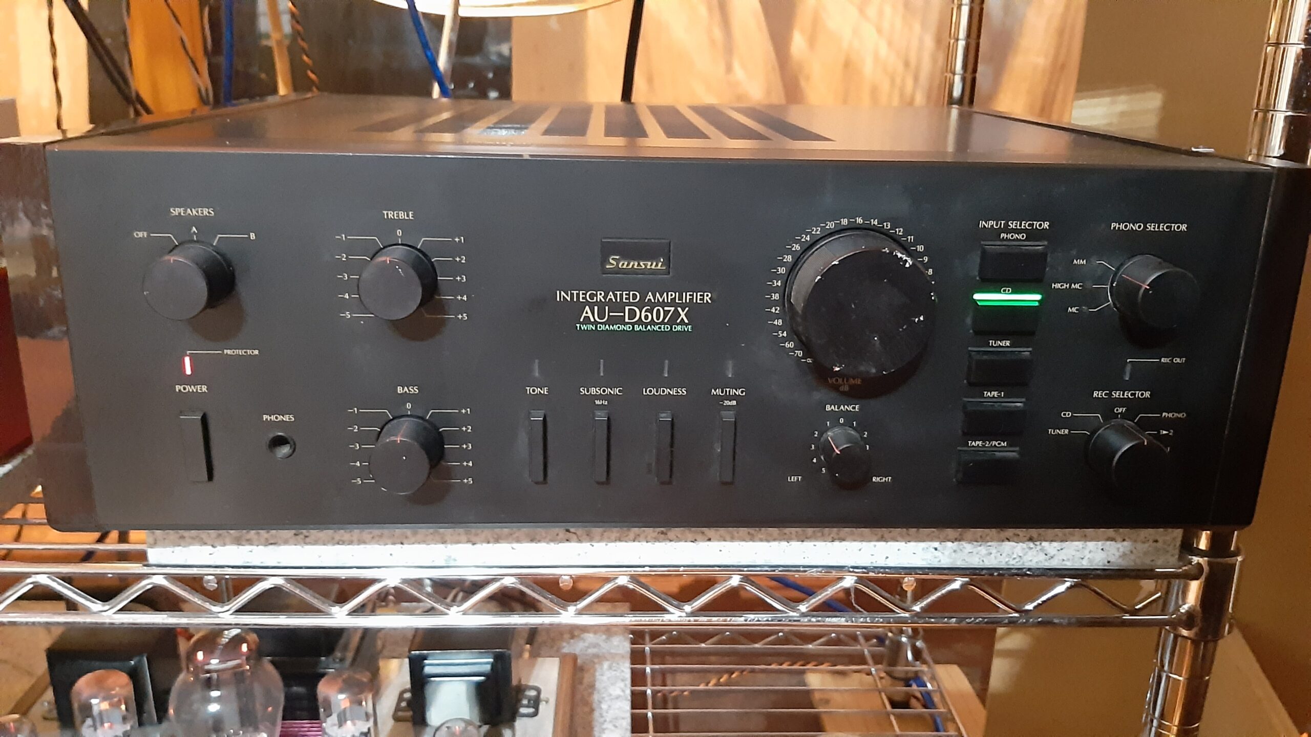 SANSUI AU-D607X でサンスイミュージックを聴いてみる。 – ぎりレコ