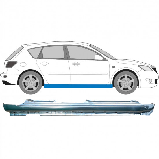 Prag complet pentru Mazda 3 2003-2009 / Dreapta 6682