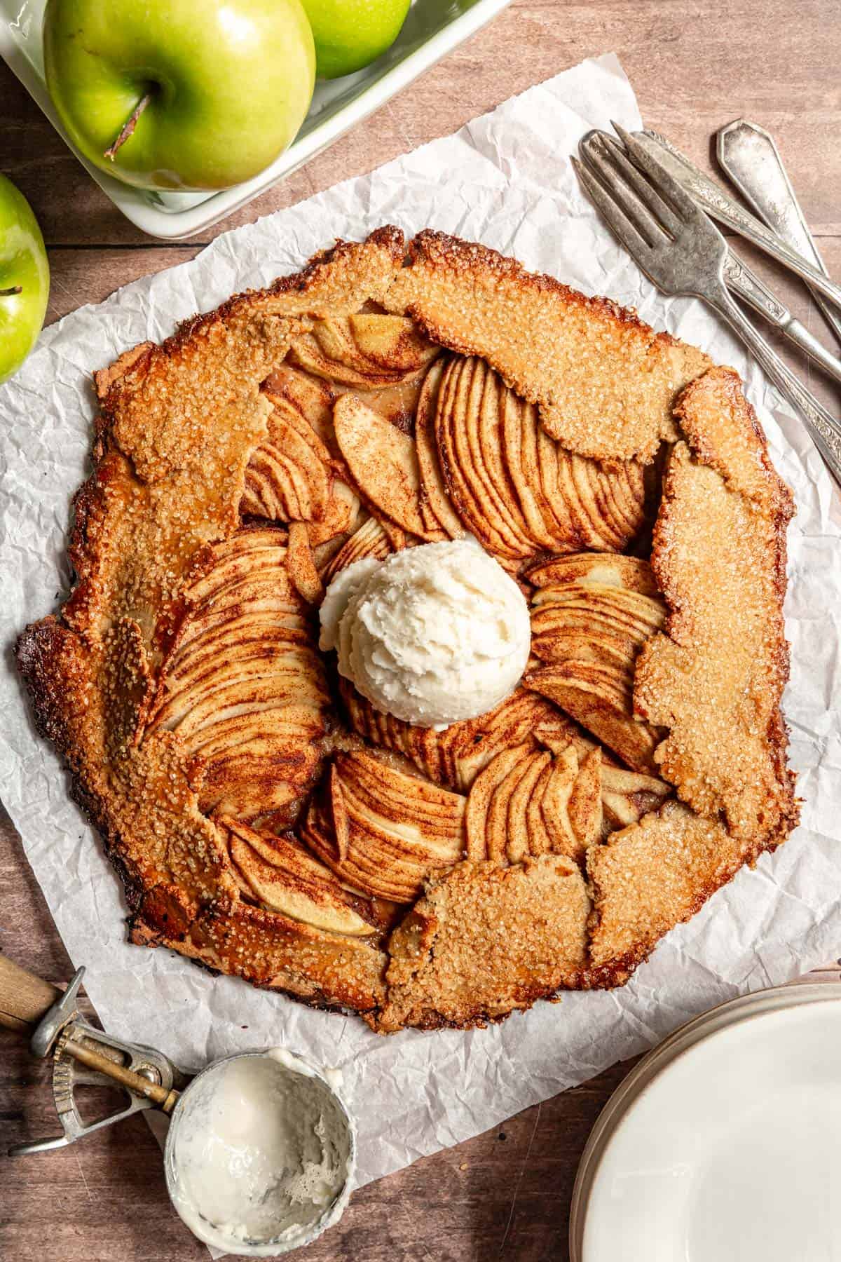 Vegan Apple Galette - At Elizabeth's Table