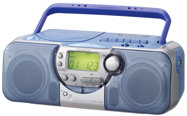 ケンウッド、WMA/MP3も再生可能なCDラジカセ