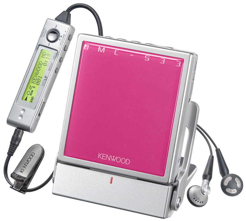 ケンウッド、「クリアデジタルアンプ」搭載のMDプレーヤー