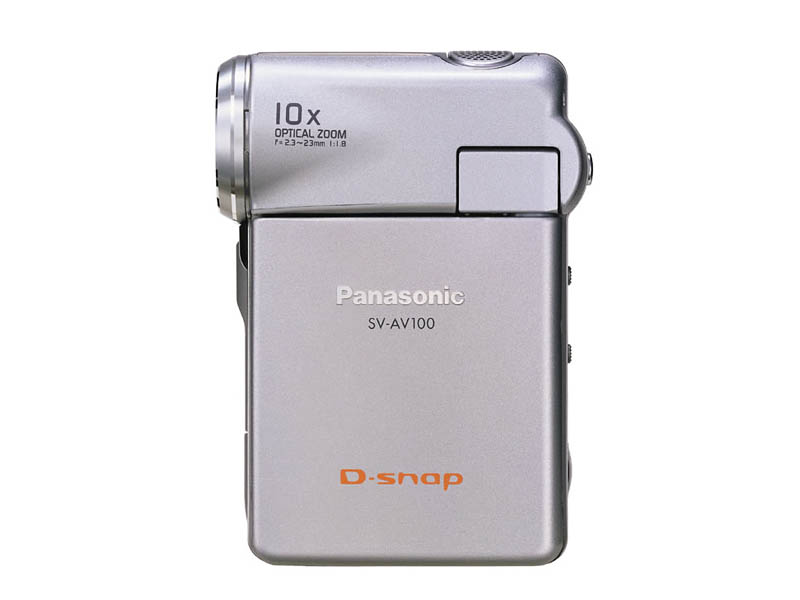 松下、MPEG-2記録に対応したD-snap「SV-AV100」