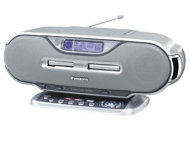 松下、MP3に対応したMDラジカセ