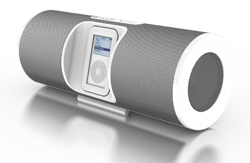 丸紅インフォ、iPod用スピーカーのnano用アダプタを配布