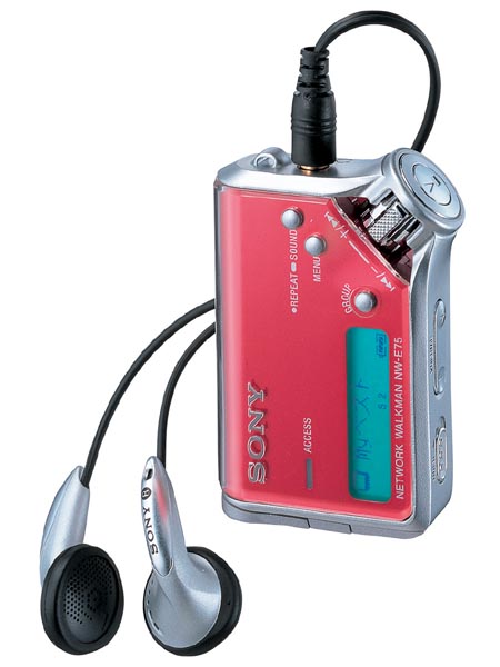 ソニー、コンパクトな角型ネットワークウォークマン