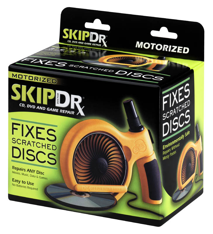 ランドポート、CD/DVDの傷を修復する「電動スキップドクター」