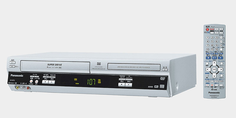 松下、DVD/VHSデッキと薄型DVDプレーヤー