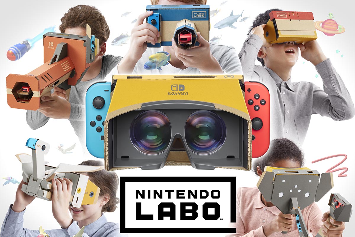 SwitchでVRゲーム「Nintendo Labo: VR Kit」。カメラやゾウなど6つの