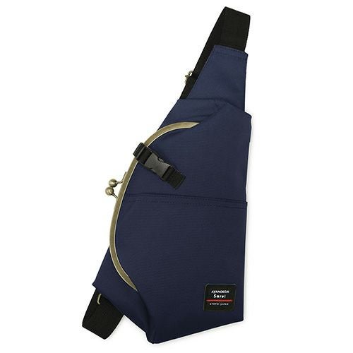 在庫商品】ドロップ型がま口ボディバッグ【Sarei コーデュラ（R）re