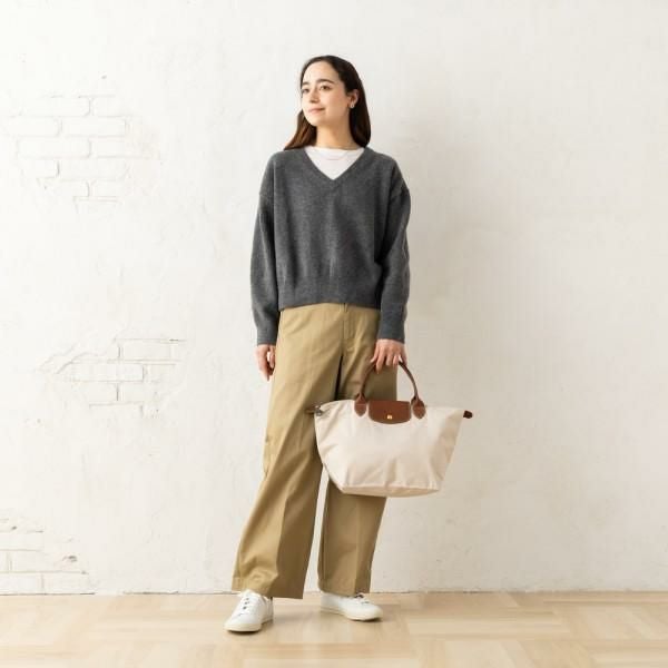 ロンシャン ハンドバッグ プリアージュ Mサイズ ベージュ レディース