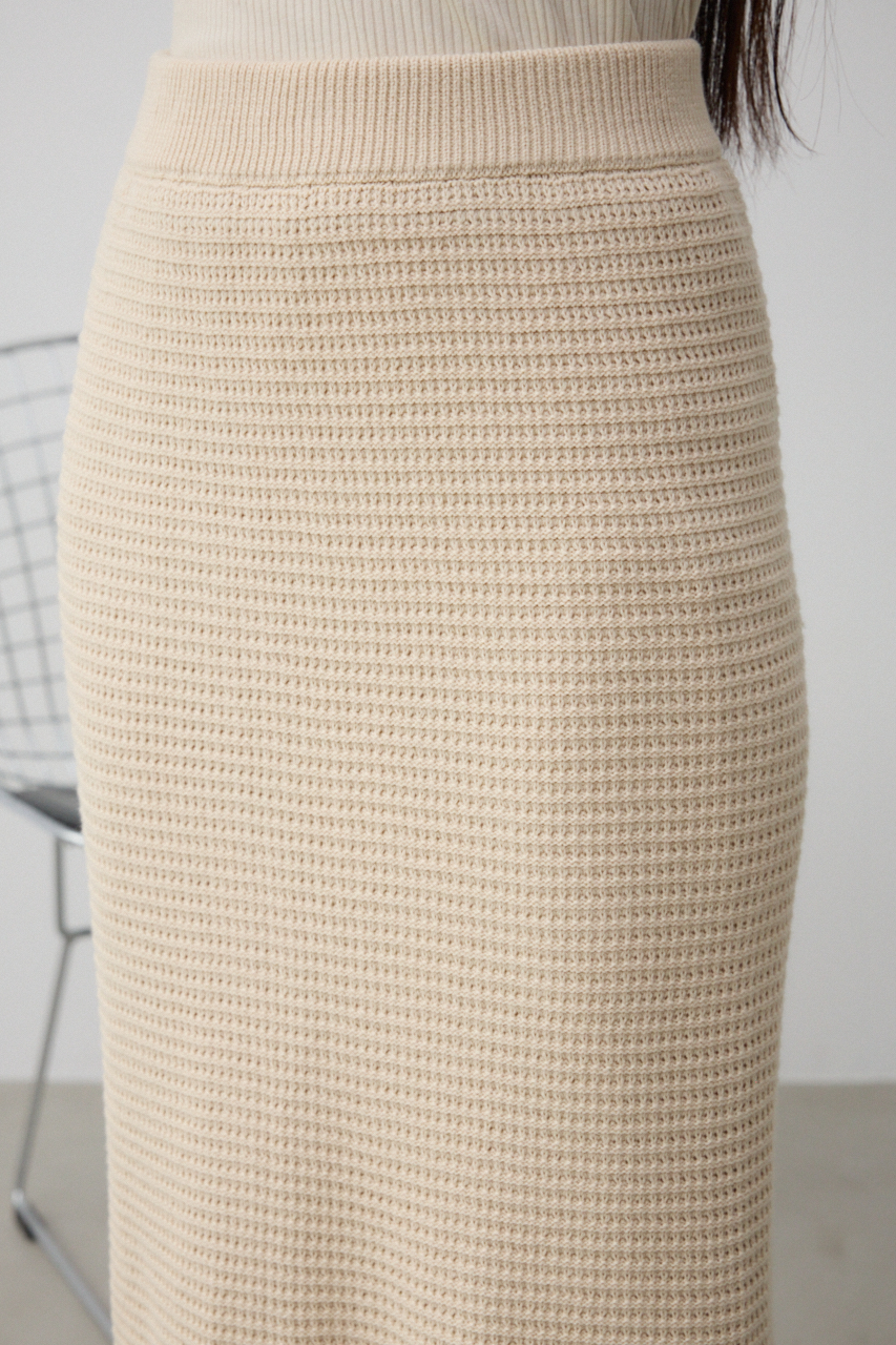 Misha&Puff マスタードニットフリルスカート フリルフリルニット