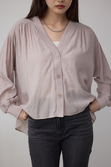 フロントZIPウラケカーディガン｜WOMEN｜250ISB80-323C｜AZUL BY