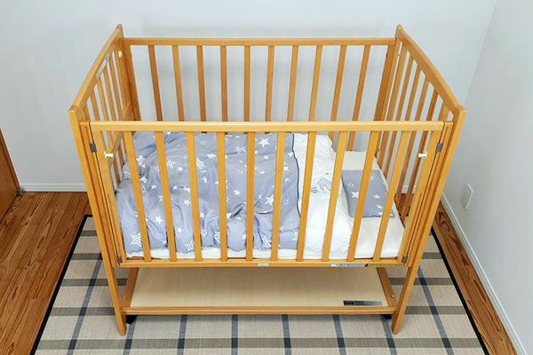 ハイタイプベッド ツーオープン【ダークブラウン】収納棚付 | ベビー