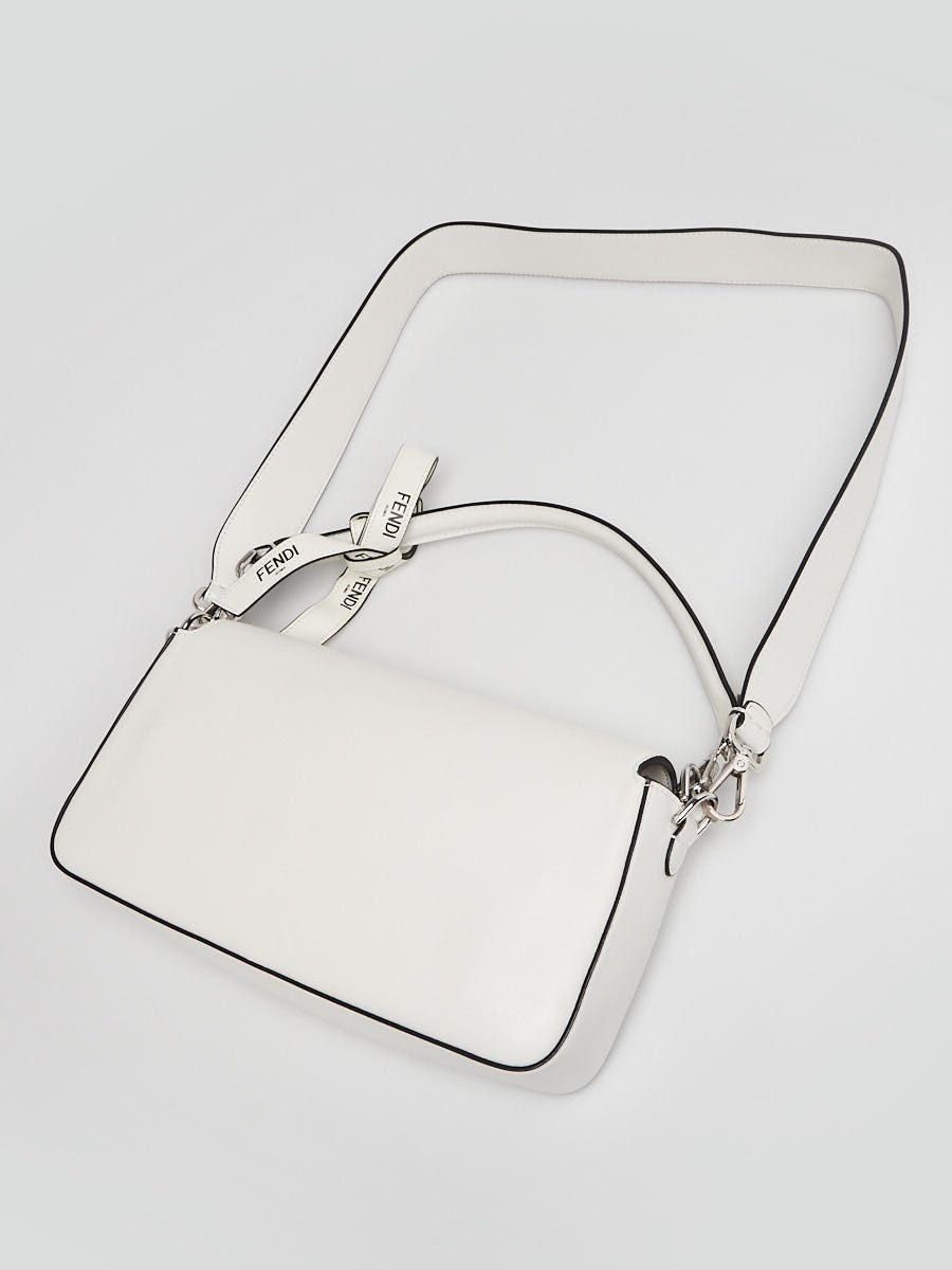 Fendi White/Black Leather Marc Jacobs Baguette Bag - 8BR600