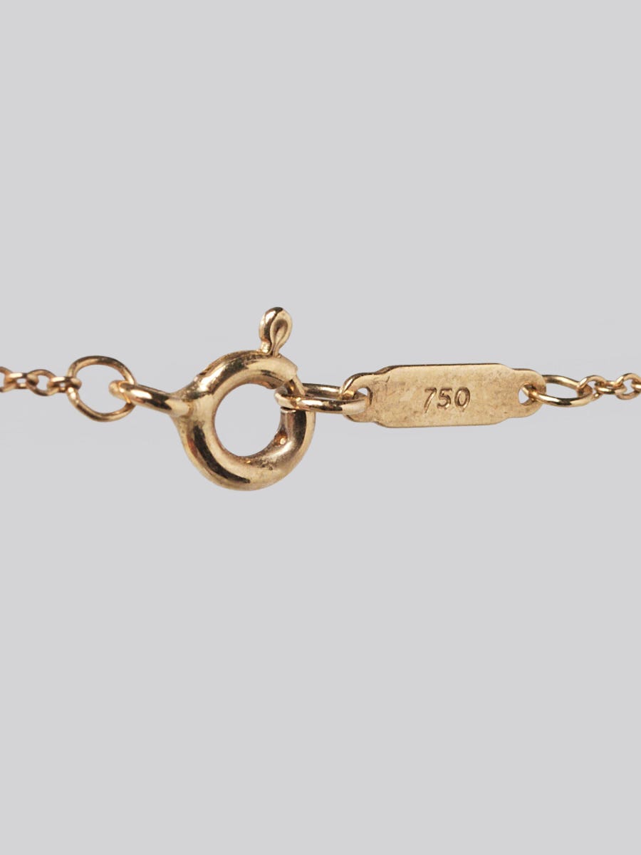 Tiffany & Co. 18K Yellow Gold Return to Tiffany Mini Double Heart