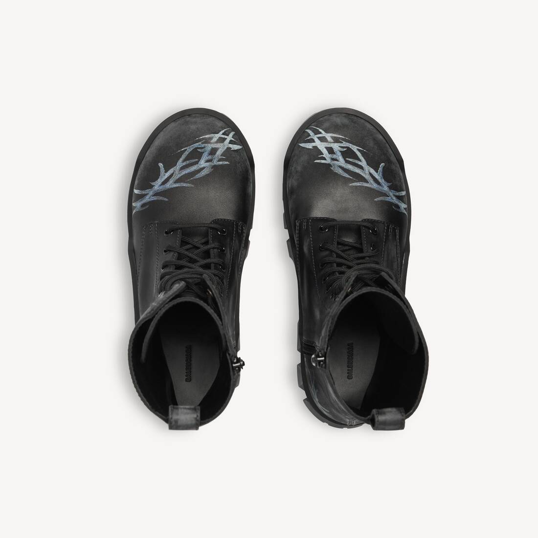 Men's Bulldozer Lace-up Bootie in Black | Balenciaga US