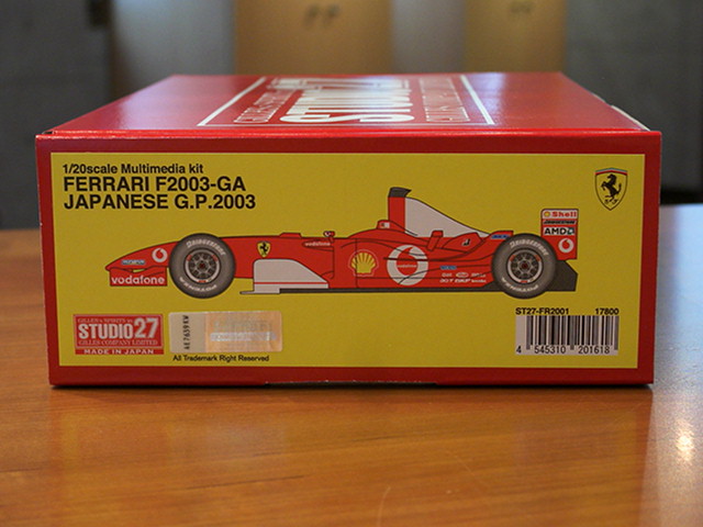 STUDIO27【FR-2001】1/20 FERRARI F2003-GA日本GP - BARACCA