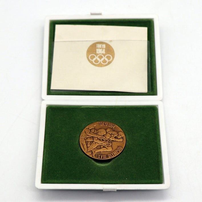 東京オリンピック・TOKYO 1964・記念メダル・ケース付・No.200708-283