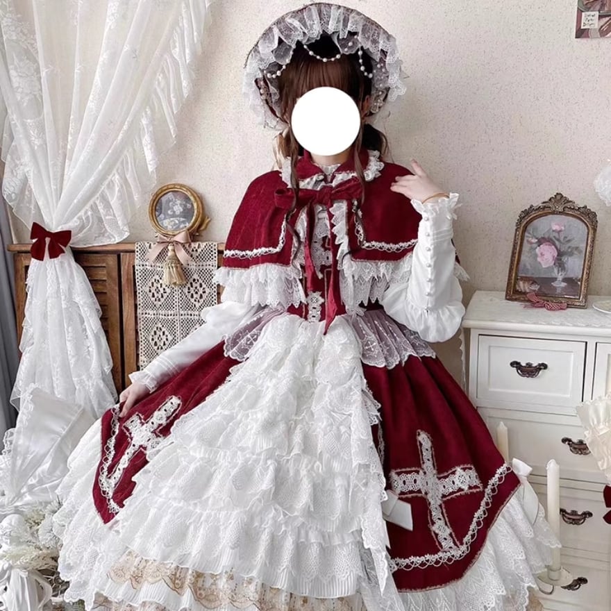 SEASONZ ゴスロリ ケープ ガーリー 甘め ゆめかわ | ロリータ