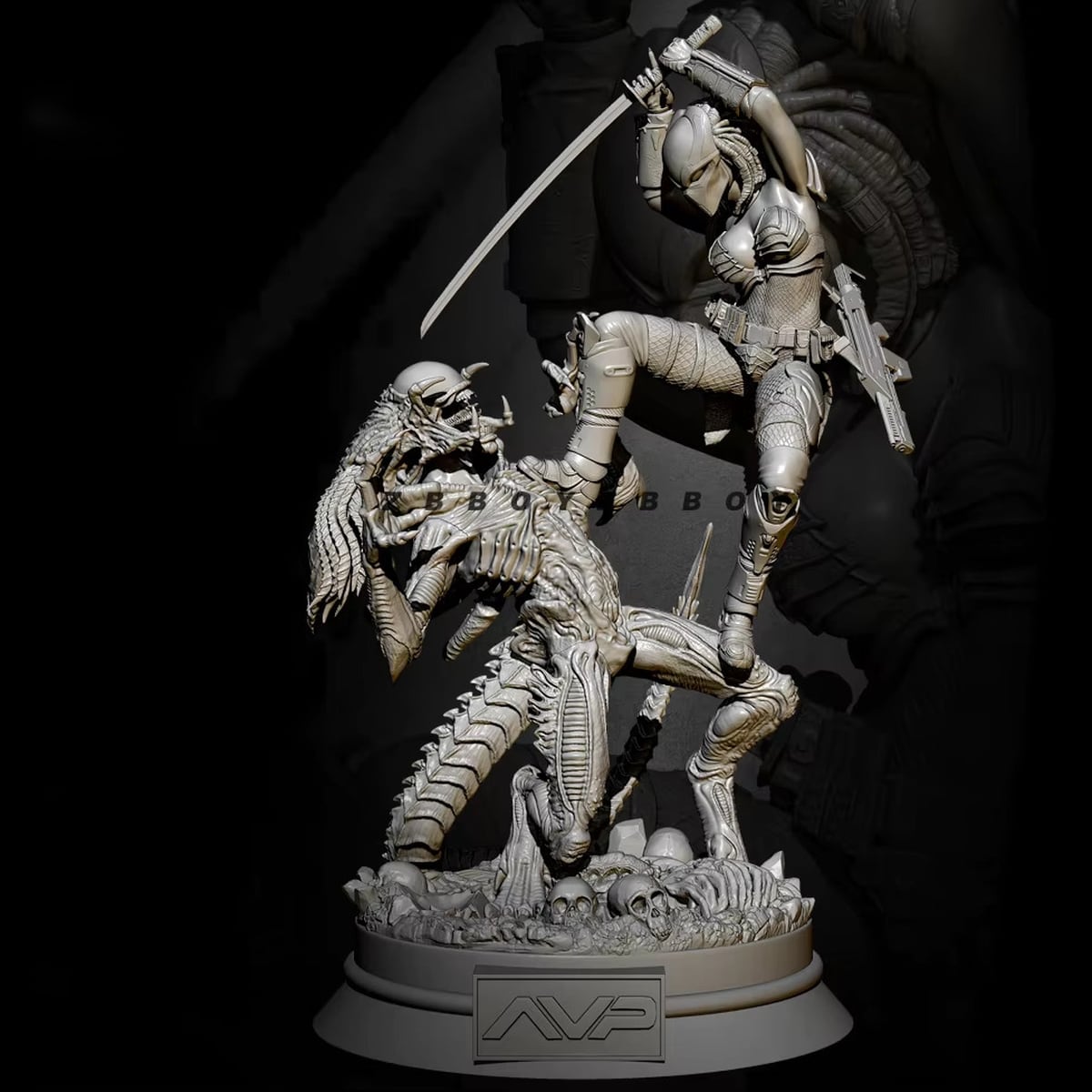 ガレージキット 1/24 YUFAN ZBBOY TD-2980 AVP エイリアンVSプレデター