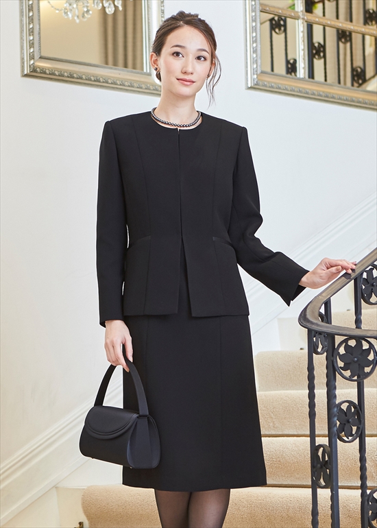 ロングジャケットのアンサンブル(110831587) アンサンブル（ワンピース