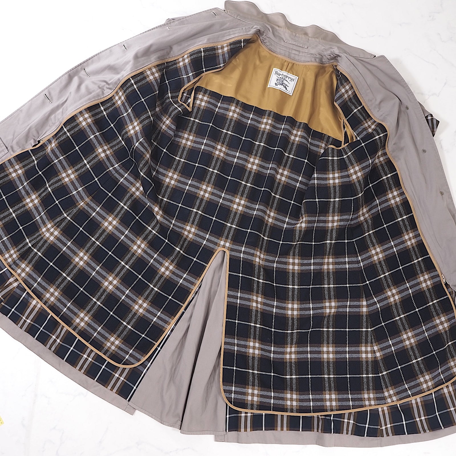 バーバリー Burberrys ライナー付 ケープ コート 11 グレージュ