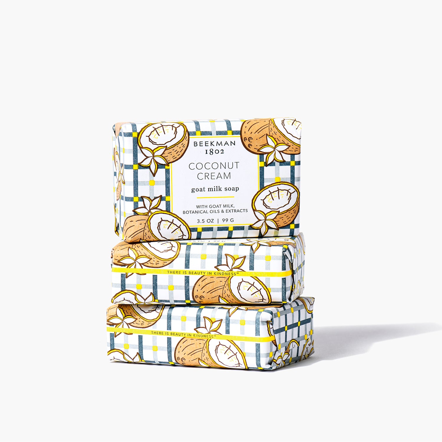 Coconut Cream 3-Pack Palm-Sized Bar Soap Set