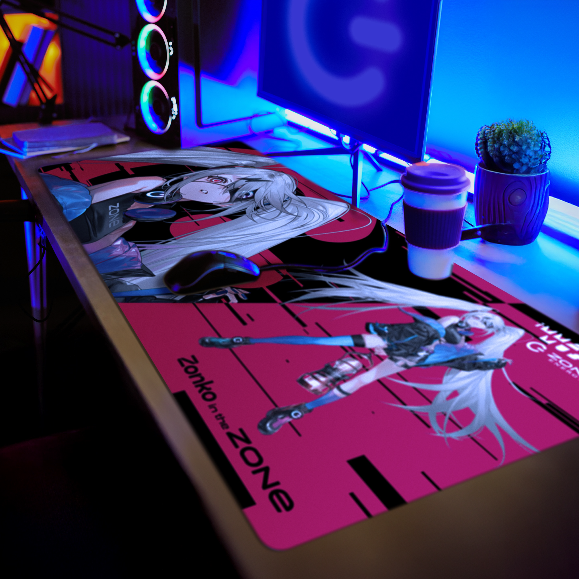 特大オリジナルデザインデスクマット + HYPER ZONe SET : Zonko Type-A