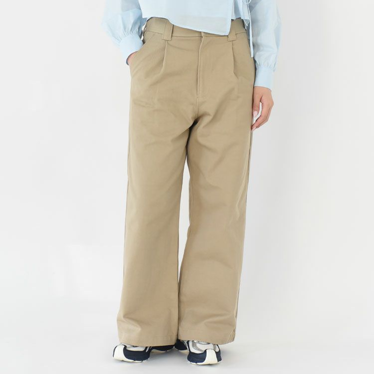 COTTON TWILL WIDE PANTS コットンツイル ワイドパンツ/26SMSPA07/THE