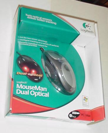 Logitech MouseMan Dual Optical NIB Mouse NOT Cordless M-BL63B