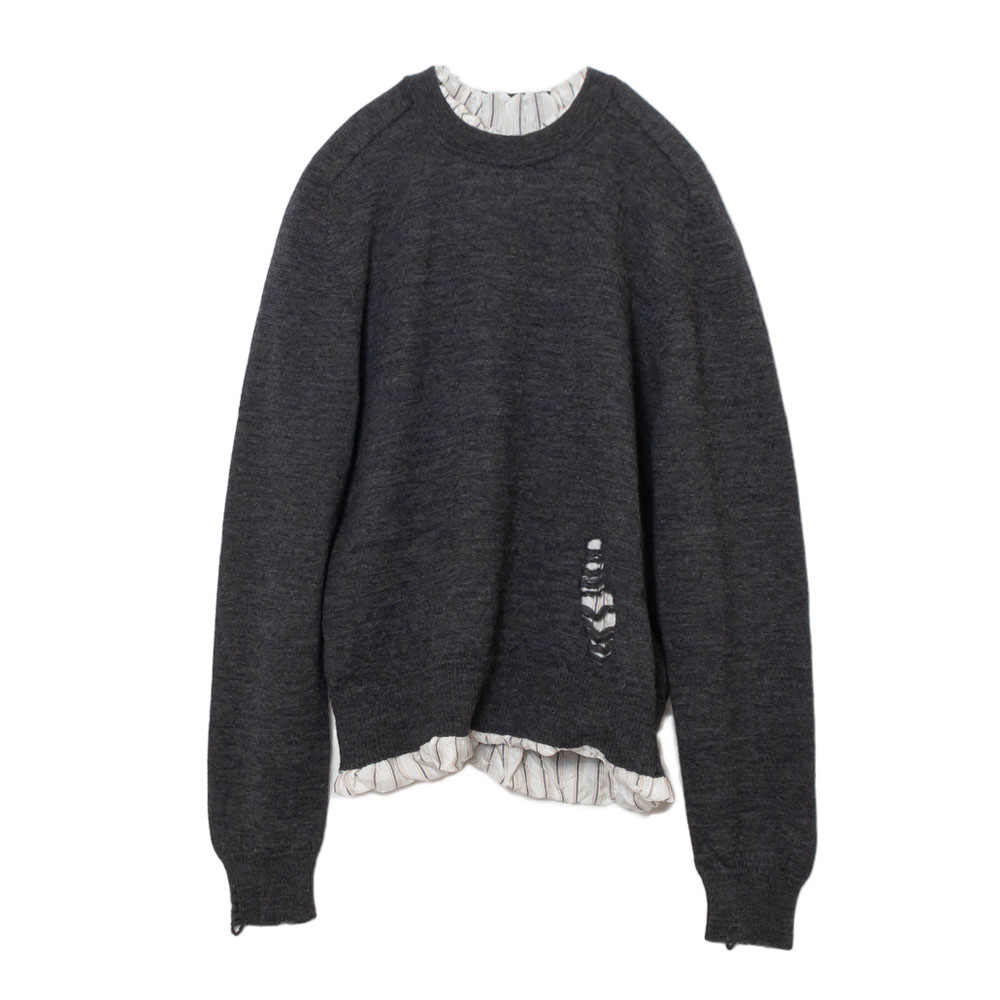 Maison Margiela(メゾン マルジェラ)SI1HA0005 ダメージ加工 クルー