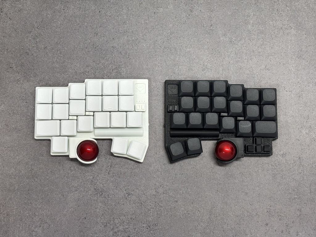 DYA Dash トラックボール・タッチセンサー付き無線分割キーボード