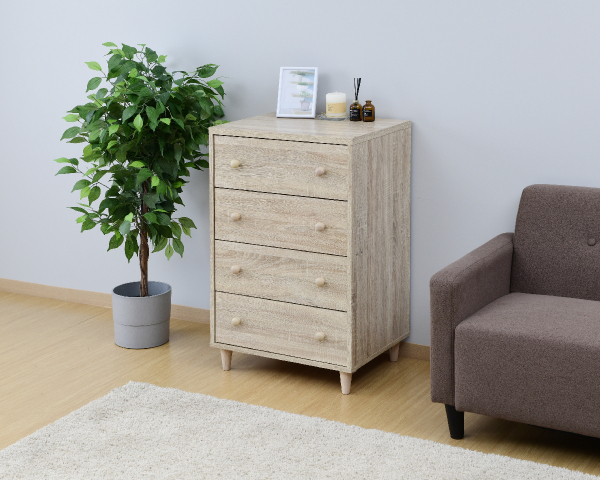 商品情報_脚付チェスト ワイド4段 | 山善の商品情報サイト | YAMAZEN BOOK